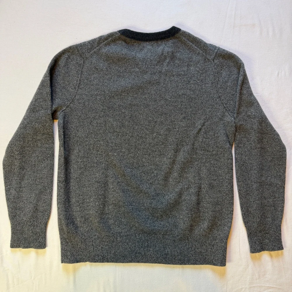 Banana‎ Republic Charcoal Crewneck Sweater Filpucci Merino Extra Fine Wool Large